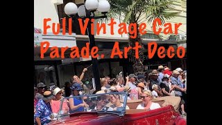 Full Vintage Car Parade Art Deco Napier 2024 [upl. by Ystap]