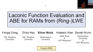 Attributebased Encryption Crypto 2024 [upl. by Filippa474]