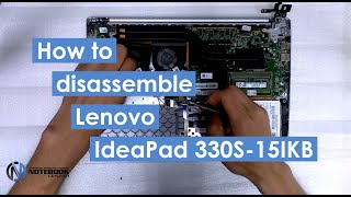 Lenovo IdeaPad 330S15IKB  Disassembly and cleaning [upl. by Ardena]