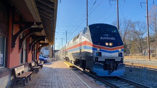 Amtrak Pennsylvanian Trains 1112024 [upl. by Teemus]