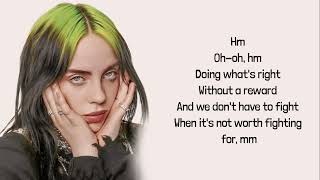 Billie Eilish  THE GREATEST lyrics [upl. by Enaled]