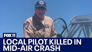 Pilot Chris Rushing killed in midair crash in Reno [upl. by Giustina722]