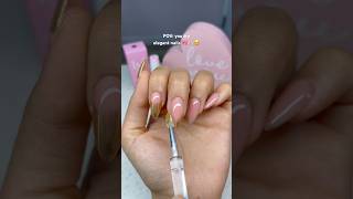 Easy Elegant nails 🫶🏻🎀💞 nails [upl. by Nothgiel]