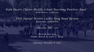 Palm Desert Charter MS  Alamo March  2024 Martin Luther King Band Review [upl. by Nylarej]