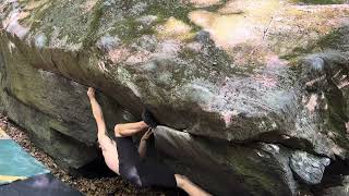 Rumney bouldering Inverted Siberian Husky V5 [upl. by Norene302]