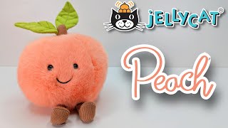 Jellycat Amuseables Peach  No Talking ASMR [upl. by Wennerholn139]