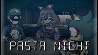 Pasta Night DROWNED MIX Pasta Night but sung by L is Real May and Sink fnf [upl. by Dahsra]