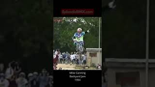 Mike Canning at the Infamous BACKYARD BMX DIRT JAM Hastings 1994 Mid School BMX bmx bmxdirt 90s [upl. by Maite]