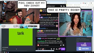 Tarik shows Pokimane His NEW Song [upl. by Bettencourt]