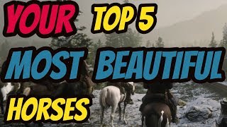 Red Dead Redemption 2 YOUR Top 5 Most Beautiful Horses [upl. by Star395]