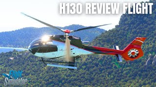 CowanSim H130 Helicopter Review Flight Over Bora Bora Microsoft Flight Simulator 4K [upl. by Naihs474]