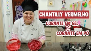 Como fazer chantilly vermelho Dicas [upl. by Kwapong]