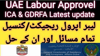 UAE ICAGDRFA Labour Approval RejectionCanceled ProblemSolve [upl. by Imat]