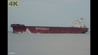 BERGE KOSCIUSZKO  Shipspotting Germany 🇩🇪 IMO 9682954  River Elbe near City Otterndorf  4K VIDEO [upl. by Anirrok10]