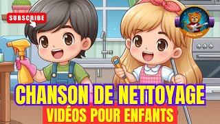 Nettoyons avec cette chanson 🧹🎶✨ Chanson pour enfants 🌟 Vidéos pour enfants chansonpourenfants [upl. by Robison589]