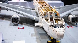 LEGO MinifigureScale Airbus A380 Airplane 40000 Bricks [upl. by Coulson747]