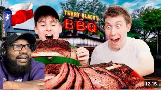 Brits try real Texas BBQ for the first time [upl. by Wenda]