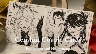 Genshin Couple Cards  Ft Beidou and Ningguang [upl. by Ninnette]