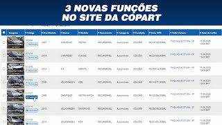 3 novas funções no site da Copart [upl. by Eninaej]