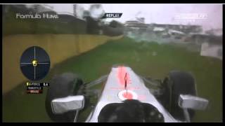 Sergio Perez Crash  F1 Brazil Qualifying 2013 HD [upl. by Alegnasor]