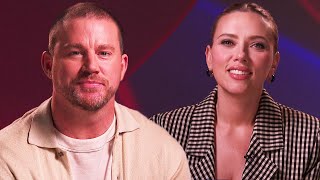 Channing Tatum amp Scarlett Johansson Share Their First Impressions of Each Other  Spilling the ETEA [upl. by Hameerak784]