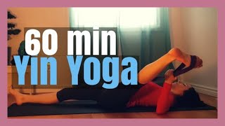 1 Hour Yin Yoga  Beginners Full Body Yoga Stretch [upl. by Eikcuhc]