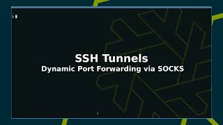 SSH tunnel for dynamic port forwarding tutorial [upl. by Ilime]