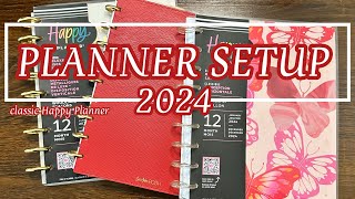 2024 Planner Setup  Classic Happy Planner [upl. by Haleak]