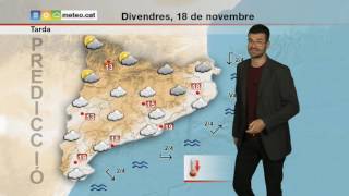 Predicció general per a divendres 18112016 tarda augment dels núvols [upl. by Lurlene]