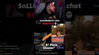 LosPollosTV gets ROASTED by SoLLUMINATIs Chat 😭 lospollostv solluminati funny [upl. by Llereg]