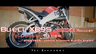 Buell Lightning XB9S  Jardine Exhaust Review [upl. by Nonnahsal]