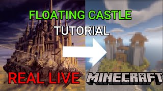 EASY FLOATING ISLAND CASTLE in MINECRAFT 2022  Tutorial [upl. by Ronel]