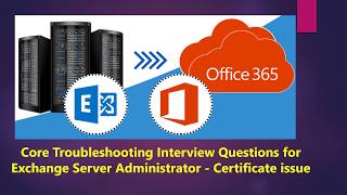 Interview Questions O365 Exchange Online Exchange Hybrid Exchange On Premise  Certificate Issue [upl. by Drofdarb]