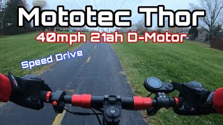 Mototec Thor 4K60 Ride  40MPH 60V 21ah 2400W  Max Speed [upl. by Utter952]