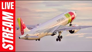 🔴 Lisbon Airport LIVE Plane Spotting [upl. by Asilram]