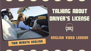 Talking About Drivers License  English Conversation Tutorials  Learn Spoken English Videos [upl. by Thurber]