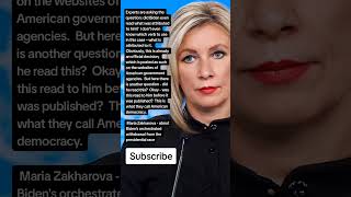 Maria Zakharova  about Bidens orchestrated withdrawal from the presidential race Quotes [upl. by Nitin]