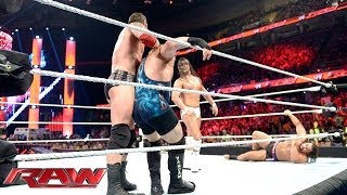 WWE World Heavyweight Championship Ladder Match Qualifying Battle Royal Raw June 16 2014 [upl. by Ruvolo]