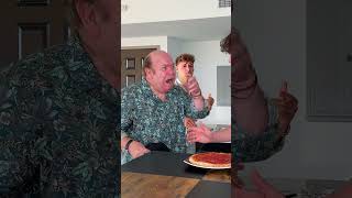 Putting ketchup on pizza in front of my Italian friends grandfather fabioandben reaction ketchup [upl. by Labinnah]