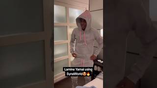 Lamine Yamal wearing Central Cee’s Syna tracksuit [upl. by Joyan]