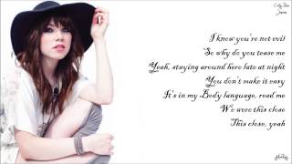 Carly Rae Jepsen  Almost Said It Lyrics [upl. by Linehan]