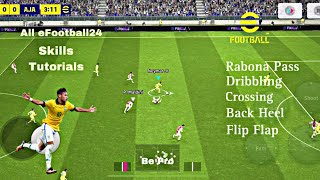 eFootball 2024 Skills Tutorial Learn Skills EasilyWin all games [upl. by Elyac]