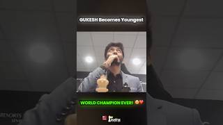 Emotional Moments of Gukesh Winning the World Championship ♥️♥️ chess gukesh [upl. by Nera]