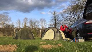 Time lapse of the tent set up at Dadford Farm campsite  FIA WEC Silverstone 2015 [upl. by Shoshana85]