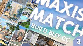 ★BEST MAXIS MATCH CC PACKS PART 3 ★  BuildBuy CC overview  The Sims 4 including download links [upl. by Ssenav18]