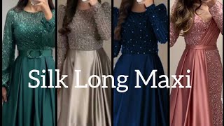 Stylish Long Silk Maxi Ideas Beautiful Silk Maxi  bySKAllAboutFashion [upl. by Colpin]