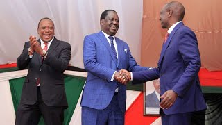 Handshake politics Uhuru Raila and Ruto EPHRAIM JUMA [upl. by Abbotsen]