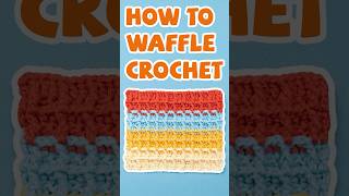 Waffle stitch is here It’s perfect for making waffle bags crochetstitch crochettutorial [upl. by Aratnahs]