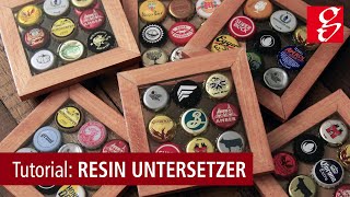 KronkorkenUntersetzer aus Giessharz [upl. by Llehcear483]