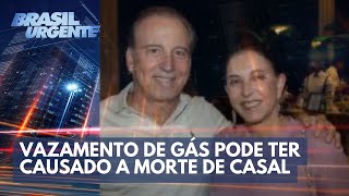 Vazamento de gás pode ter causado a morte de casal bilionário  Brasil Urgente [upl. by Loesceke]